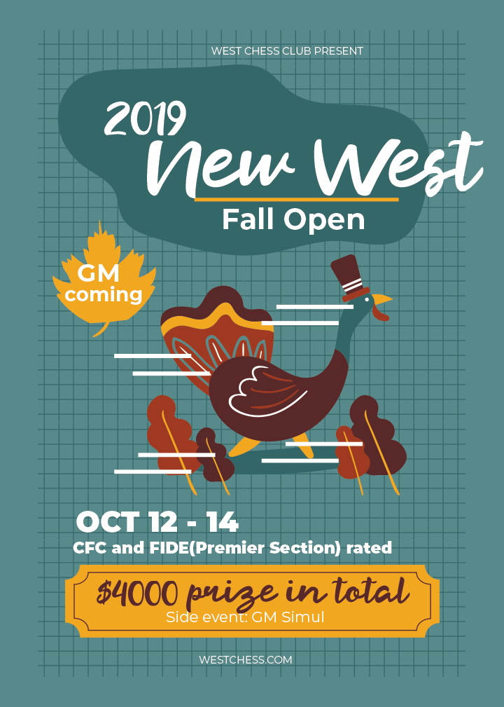2019 New West Fall Open Poster